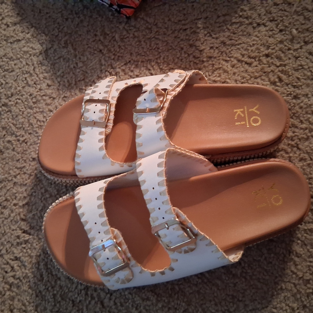 Womens Buckle Sandals